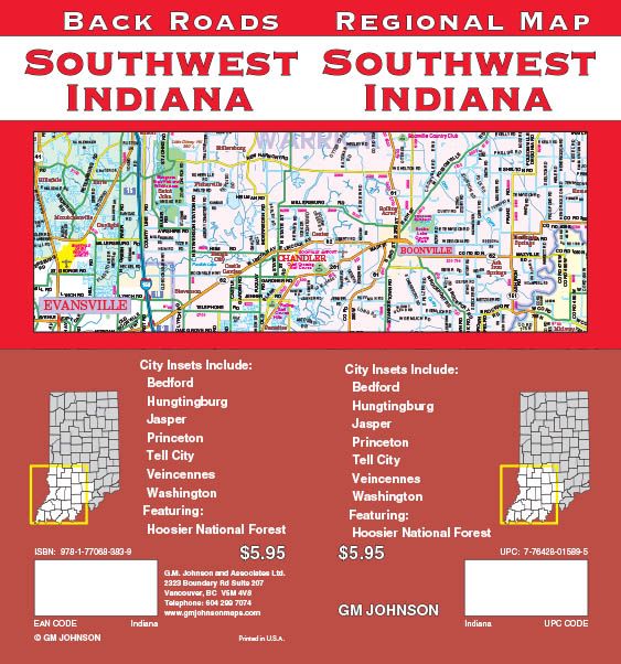 Southwest Indiana, Indiana Regional Map