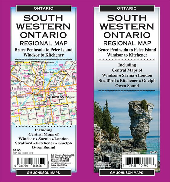 Southwestern Ontario, Ontario Regional Map