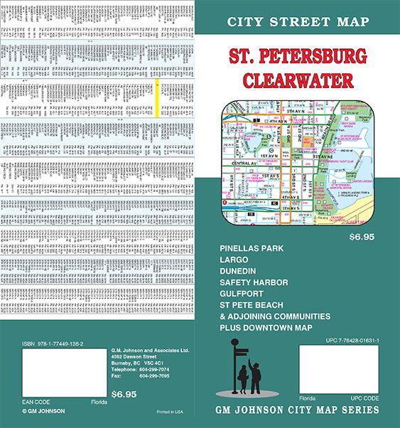 St. Petersburg / Clearwater, Florida Street Map