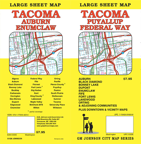 Tacoma / Puyallup / Enumclaw / Federal Way, Washington (Oversize Sheet)