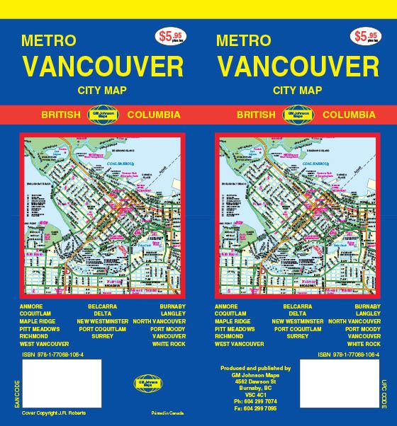 Vancouver, British Columbia Street Map