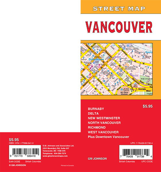 Vancouver, British Columbia Street Map