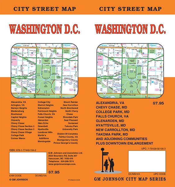 Washington DC, Virginia Street Map