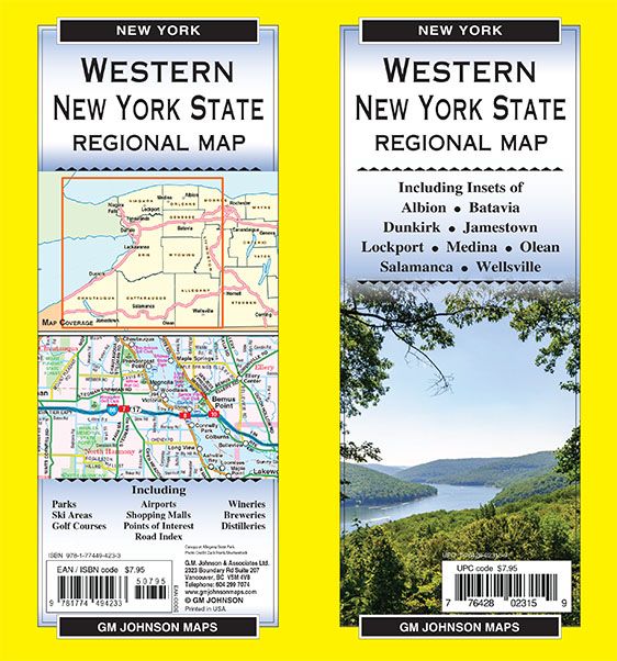 Western New York State, New York Regional Map