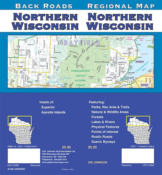 Wisconsin Northern, Wisconsin Regional Map