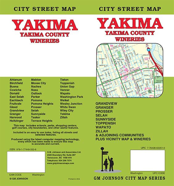 Yakima / Yakima County, Washington Street Map