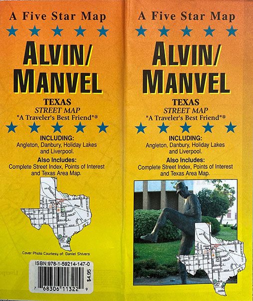 Alvin / Manvel, Texas Street Map - GM Johnson Maps