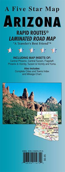 Arizona, Arizona (Rapid Route) Rapid Route - GM Johnson Maps