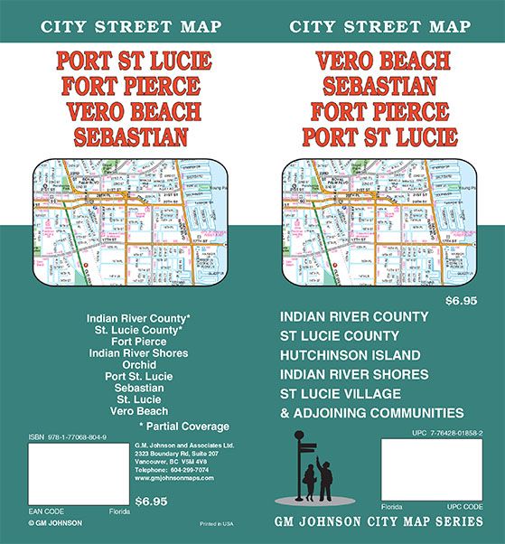 Fort Pierce Port St Lucie Vero - Fort Pierce Port St Lucie Vero Beach Sebastian FL Street Map GMJ 2018