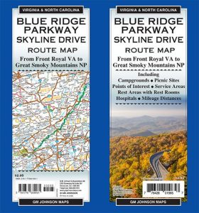 Blue Ridge Parkway   Skyline Drive NCVA Route Map GMJ 2021 280x300 