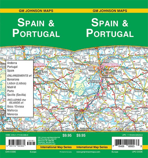 Spain   Portugal Europe Countries Map GMJ 2021 