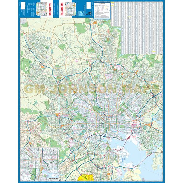 Baltimore City & County Maryland : Street Map: Adc: 9780875300436