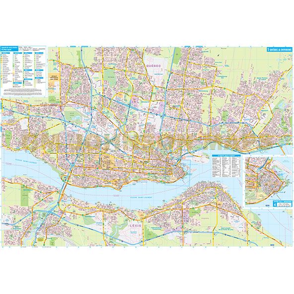 Quebec City Street Map Printable